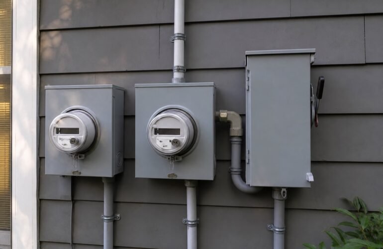 Massachusetts residential production meter, bidirectional utility meter, and AC disconnect for a SMART 3.0 closeout.